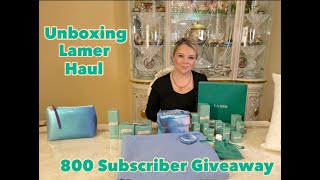 Unboxing LaMer Holiday Skincare Haul! 800 Subs Luxury Giveaway Closed! Lots of gifts with purchase!!