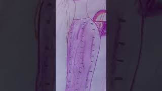 Girl dress design pencil sketch video #art #shortsvideo