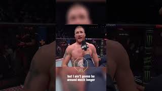 Justin Gaethje interview after his win against Fiziev! #ufc #shorts #mma #ufc286  #justingaethje