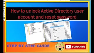 How to Unlock and reset user account password from active directory