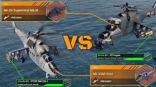 Mi-35M Hind VS Mi-24 SuperHind Mk.III | Epic Helicopter Comparison | Modern Warships