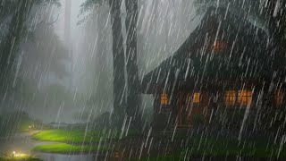 Rain Sounds For Sleeping - 99% Instantly Fall Asleep With Rain And Thunder Sound At Night