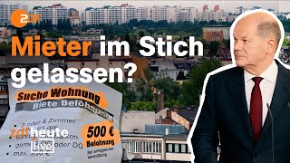 Fehlende Wohnungen, hohe Mieten – was die Ampel-Maßnahmen für Wohnungsbau bringen | ZDFheute live