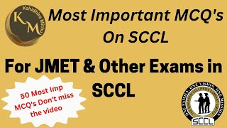 SccL JMET MCQ`s|Most important questions for jmet