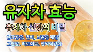 유자차의 비밀, 그 놀라운 효능을 공개 유자속의 신맛, 비타민C와 구연산이 풍부, 유기산이 풍부하여 피로해소에 도움