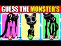 Guess The Monster's Body and EMOJI | Poppy Playtime + Zoonomaly | Nightmare Catnap, Smile Cat