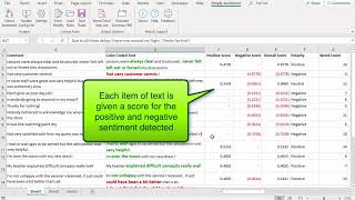 Introduction to Sentiment Analysis in Microsoft Excel