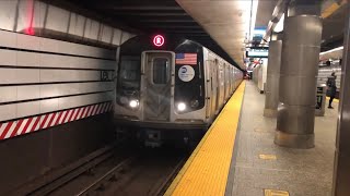 R46/R160 Uptown F, Q, R Trains at Lexington Av - 63 St