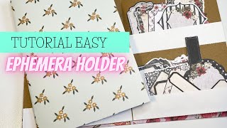 EASY Ephemera Holder #tutorial plus more Ephemera Storage Ideas DIY - Craft With Me #papercrafts