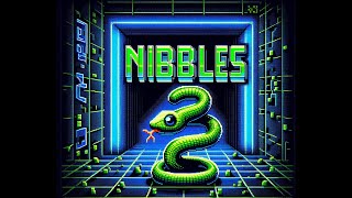 Classic QBasic Nibbles Game Playthrough