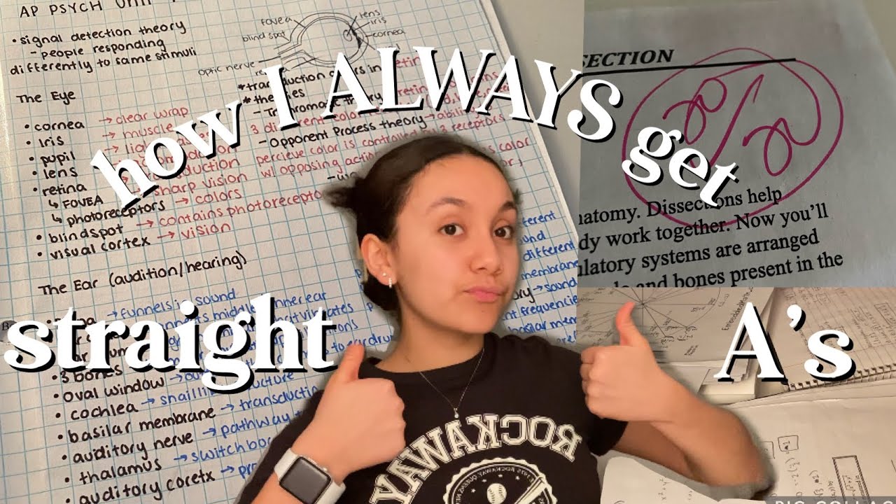 How To Be A Straight A Student… 💌how To ALWAYS Get Good Grades - YouTube