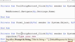 How to make a browser in VB '08 (2/2) (Savable home, progress bar, status text)