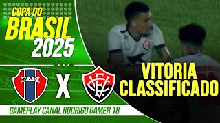 MARANHÃO 0 X 1 VITORIA - GOL E MELHORES MOMENTOS - COPA DO BRASIL 2025 - ASSISTA AGORA!