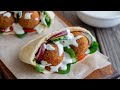 HOW TO MAKE HOMEMADE FALAFEL WITH CANNED CHICKPEAS | FAST PITA BREAD | ISRAELI FALAFEL SANDWICH 🥙🧆