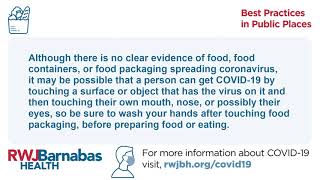 COVID-19 Health Resources Infographic: Best Practices in Public Places