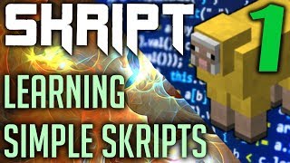 Making Simple Skripts (1) - Skript Tutorials 🤯