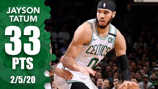 Jayson Tatum goes in his bag for 33 points in Magic vs. Celtics | 2019-20 NBA Highlights
