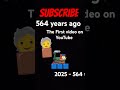 564 years ago the first video on youtube youtube fyp