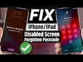 2 Ways to Unlock iPhone When You Forgot iPhone Password/ Fix iPhone is Disabled / Forgotten Passcode