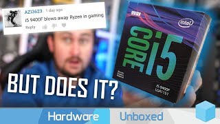 Intel Core i5 9400F vs. AMD Ryzen 5 2600X, Six-Core Sub-$200 Gaming Battle!