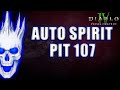 Auto Spirit Necro Pit 107 Clear | Diablo 4 Necromancer Season 6 Build #skulm #diablo4 #necromancer