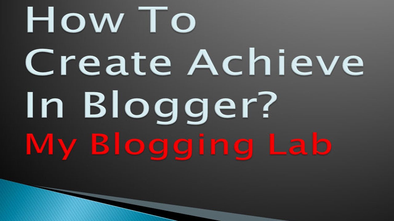 How To Create Blog Archive In Blogger? - YouTube