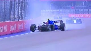 Drugovich Crashes Before the Race Start! F2 2021 Russian GP!