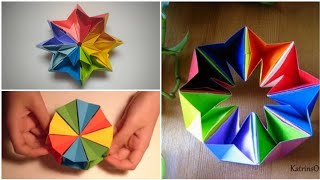 ORIGAMI MAGIC STAR TOY || 1min craft #shorts #youtubeshorts