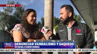 Saquean la escuela Ramón Corona de Tlaquepaque