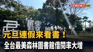 全台最美森林圖書館! 屏東總圖連假湧人潮－民視新聞