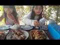 เมนูสุดโปรดของสองสาว ส้มตำไก่ย่างร้านขาประจำ สองสาวผลไม้ไทย