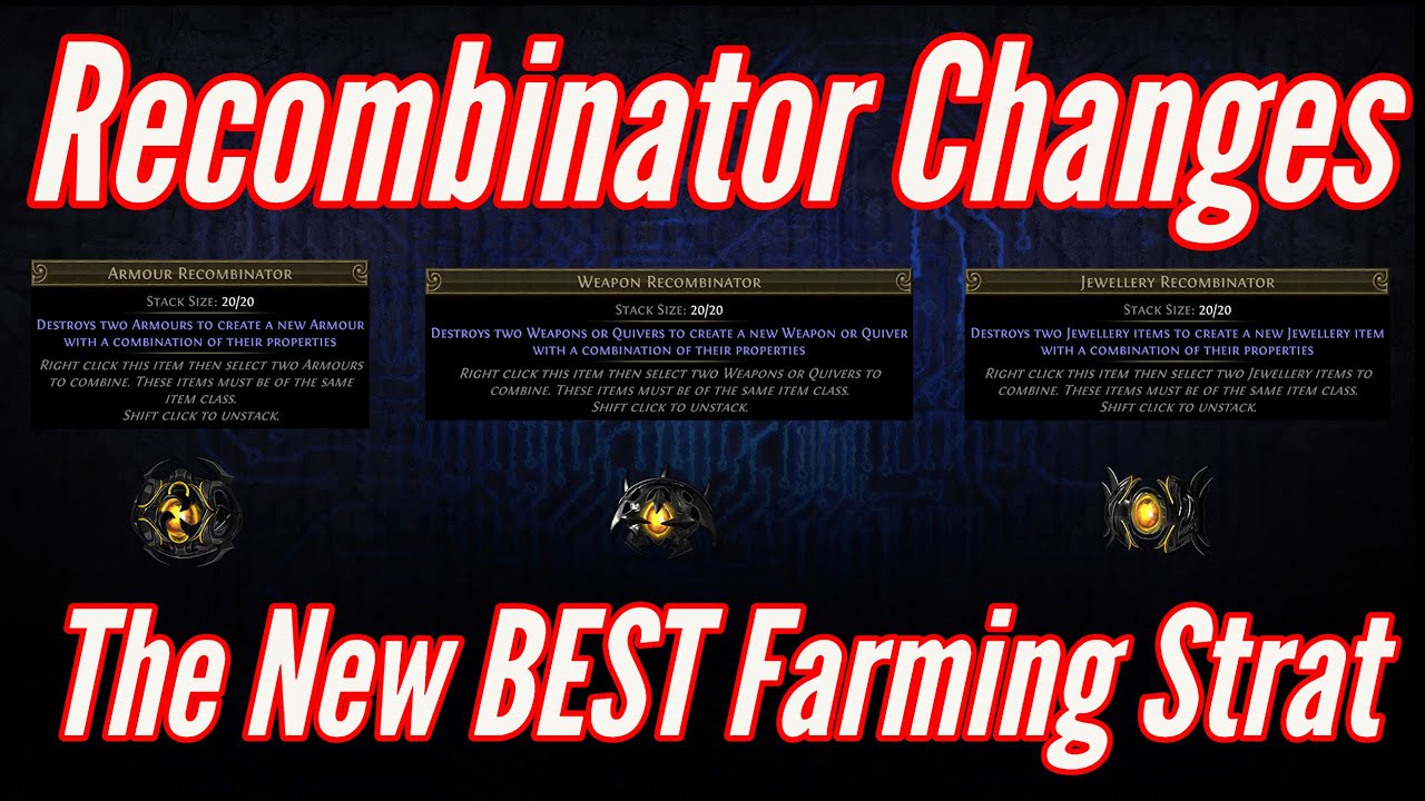 Recombinator News And The Best New Farm In The Game | Path Of Exile ...