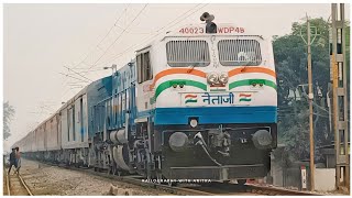 Tribute To NETAJI On His 126th Birthday, Netaji Named Newly Painted WDP4B From SGUJ,13245Capital Exp