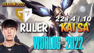 Gen Ruler KAI'SA vs SAMIRA ADC - NA Ranked - WORLDS 2022