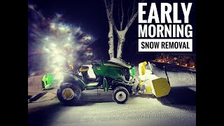 Early Morning Snowblowing with the 1025R