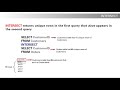 SQL | INTERSECT