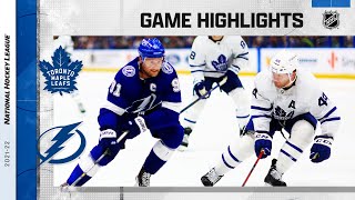 Maple Leafs @ Lightning 4/21 | NHL Highlights 2022