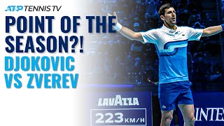UNBELIEVABLE Novak Djokovic vs Alexander Zverev Point 🤯 | Nitto ATP Finals 2021 Highlights