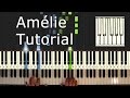 Amélie - Comptine d'un Autre Été - Yann Tiersen (cover) - Piano Tutorial Easy - How To Play