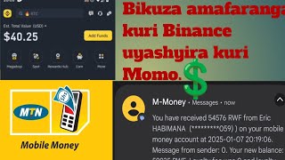 Bikuza Amafaranga kuri Binance uyashyira kuri Momo.