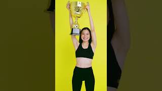 women holding a trophy #Shorts #trophy #tradingvideo