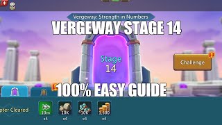 Lords mobile Vergeway Stage 14|Vergeway Strength In Numbers Stage 14 Easiest Guide