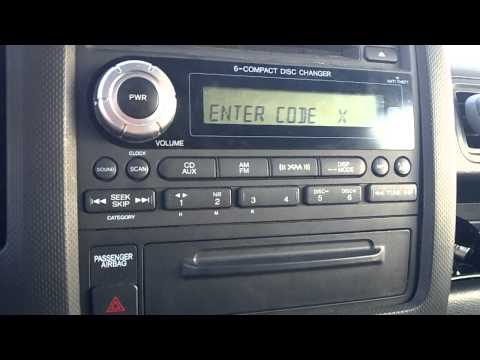 Reset locked honda radio with your code ( Ridgeline ) Reset locked honda radio with your code ( Ridgeline )
