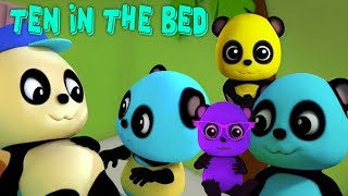 Dieci nel letto | filastrocche | Numero canzone | Baby Bao Panda | Kids Rhyme | Ten In The Bed