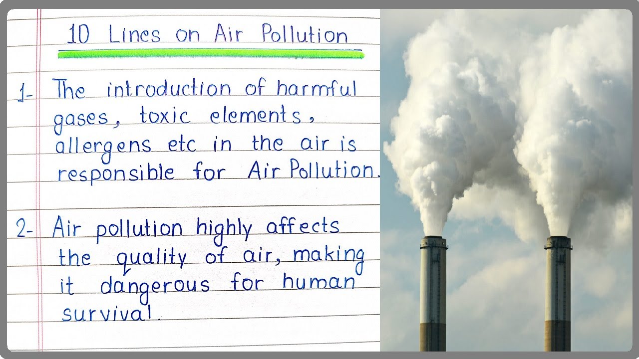 💋 Write A Short Note On Pollution. Air Pollution. 2022-10-22