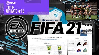 FIFA 21: DISPONIBLE ACTUALIZACIÓN 16 EN CONSOLAS! KITS, PELOTAS, BOTINES Y ERRORES! (PS, XBOX, PC)