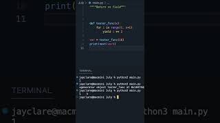 Python 3 | Return vs Yield #coding #programming #python