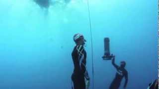 Morgan Bourc'his - 2013 freediving constant no fins world champion