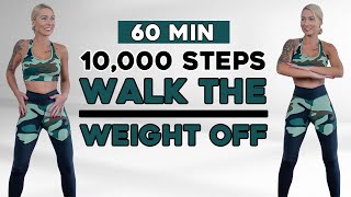 10000 STEPS WALKING WORKOUT | 10K Steps Challenge! 1 Hour Fat Burning Endurance Knee Friendly