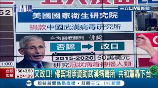 #國際快訊  拜登下令查武肺病毒起源...改口了！美國防疫大將佛契坦承\